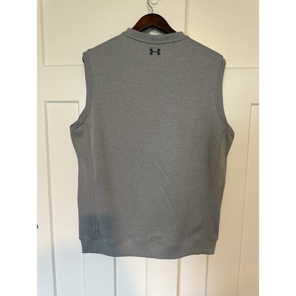 Men's Under Armour Storm Sweater Vest XL Gray Golf V-Neck - Picture 4 of 8